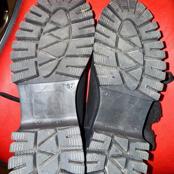 Women's Black Lace-Up Combat-Style Boots by Bootlegger (handmade in Portugal) - Picture 4 of 6